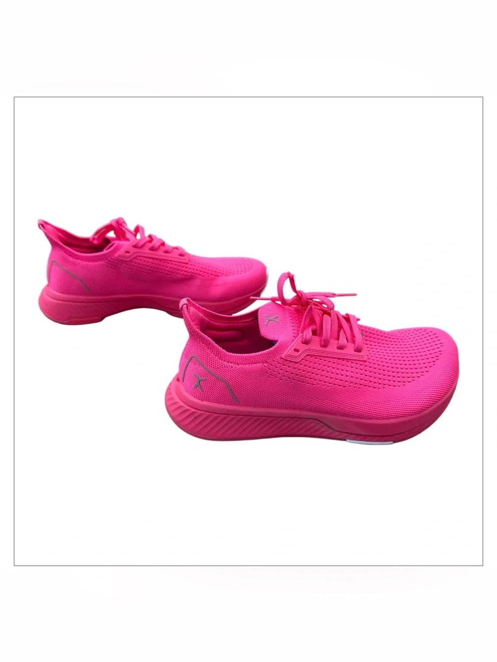 Flux Footwear Adapt Runner NEON Pink M7 Women 8.5 Athletic Knit Shoes Sneakers